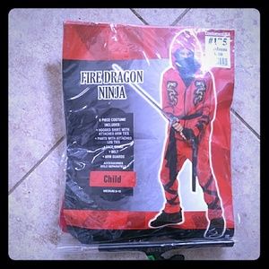 Fire Dragon Ninja Costume Cosplay Halloween